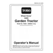 Toro Wheel Horse 520-H 73520 Tractor
