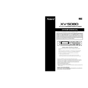 Roland XV-5080 manual cover