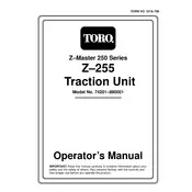 Toro Z Master Z255 74201 Tractor manual cover