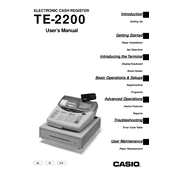 Casio TE-2200 Cash Register