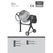 Scheppach MIX125 5908403937 Concrete Mixer manual cover