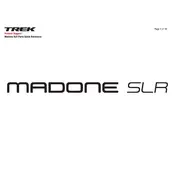 Trek Madone SLR Bicycle manual cover