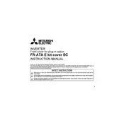 Mitsubishi FR-A7A E Inverter manual cover