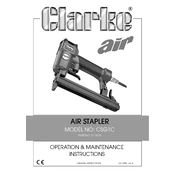 Clarke 3110375 CSG1C Air Stapler manual cover