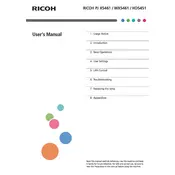 Ricoh PJ HD5451 Projector manual cover