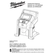 Milwaukee M18 2475-20 Inflator manual cover