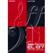 Yamaha Electone EL-87 Keyboard manual cover