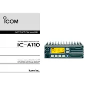 Icom IC-A110 Transceiver manual cover