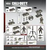 Mega Construx Mattel Call of Duty Desert Tactics GDG50 Construction Set manual cover