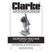 Clarke 6500005 CBM2B Mortising Machine manual cover