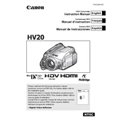 Canon HV20 manual cover