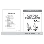 Kubota KX040-4 Excavator manual cover