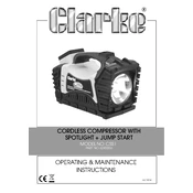 Clarke 6240056 CSS1 Cordless Compressor Spotlight manual cover