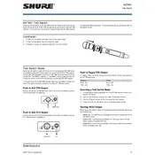 Shure AXT651 Microphone manual cover