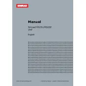 Simrad Navico RS25E Radio manual cover