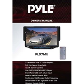 Pyle PLD7MU MP3 Player manual cover