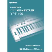 Yamaha PSR-E403 Keyboard manual cover