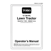 Toro Wheel Horse 12-38HXL 71203 Tractor manual cover