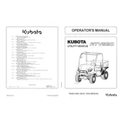 Kubota RTV-520 Utility Vehicle manual cover