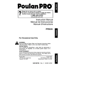 Poulan Pro PPB335 Trimmer manual cover