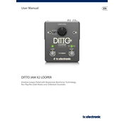 TC Electronic DITTO JAM X2 LOOPER manual cover