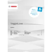 Bosch VeggieLove MUZ5VL1 Kitchen Machine manual cover