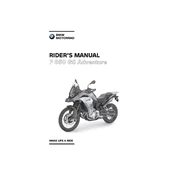 BMW F 850 GS Adventure 2020 Motorcycle manual cover