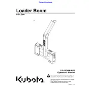 Kubota AP-LB60 Loader Broom manual cover