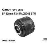 Canon EF-S35mm f 2.8 MACRO IS STM manual cover