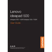 Lenovo IdeaPad 500-14ISK Laptop manual cover