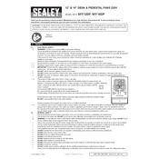 Sealey SFF12DP Fan manual cover