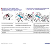 Xerox Tektronix Phaser 850 Replacing the Rapid-Release Guide Printer manual cover