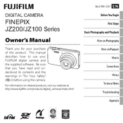 Fujifilm FinePix JZ100 Camera manual cover