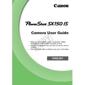 Canon PowerShot SX150 IS manual cover