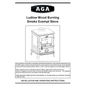 AGA Ludlow Wood Burning Stove manual cover