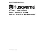 Husqvarna 7021P 96133000500 Lawn Mower manual cover