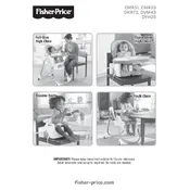 Fisher Price Mattel 4-in-1 Total Clean High CMR53 Chair manual cover