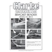 Clarke 3403055 BB10 Bracket Bender manual cover