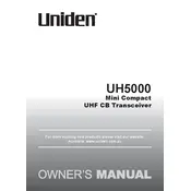 Uniden UH5000 Transceiver manual cover