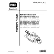 Toro 23823A Drill manual cover