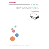 Ricoh PJ WU6181N Projector manual cover