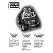 Power Wheels Mattel Jeep Wrangler Rubicon N3089 Toy manual cover