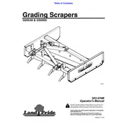 Kubota GS0548 Scraper manual cover