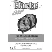 Clarke 3231560 CAM24 24 Inch Drum Fan manual cover