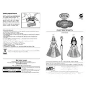 Disney Mattel Princess Enchanted Tales Magical Wand Sleeping Beauty Doll L4106 Toy manual cover