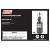 Coleman Compact Propane Lantern 5132A manual cover