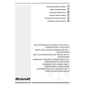 Brandt DU31BWHE Refrigerator manual cover