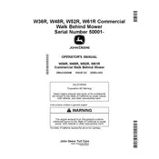 John Deere W36R Mower manual cover