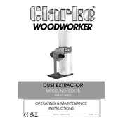 Clarke 6470305 CDE7B Dust Extractor manual cover