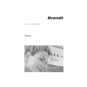 Brandt UM1810 Freezer manual cover